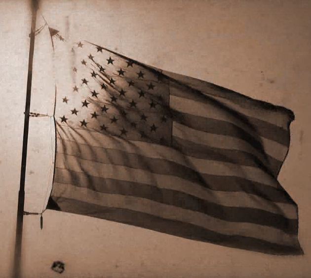 American Flag Old 8mm Film Backgrund