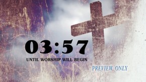 Grunge Cross 5 Minutes Countdown