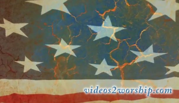 Patriotic Worship Loop: Waving Flag