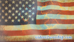 Grunge Waving Flag: Patriotic Background