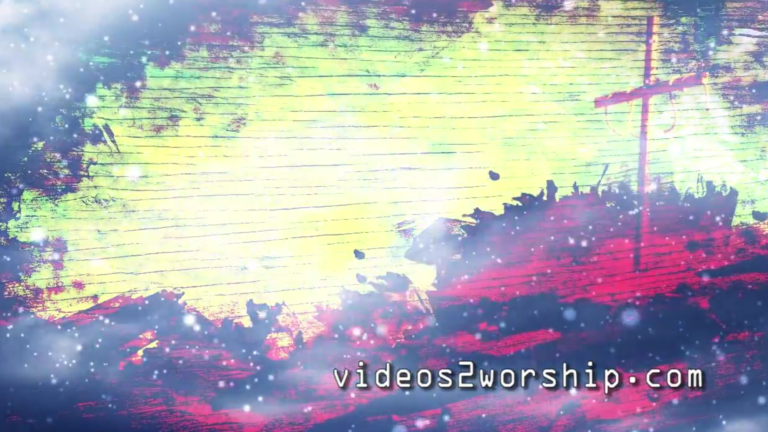 Read more about the article Grunge Cross And Clouds Worship Loop