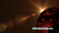 Red Planet: Rotating Video Background Loop