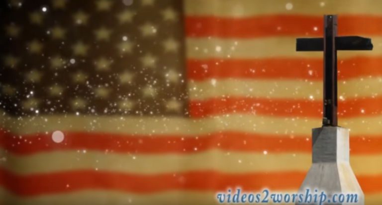 Read more about the article American Flag With Cross And Particles
