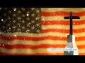 Flag Cross And Particles Video