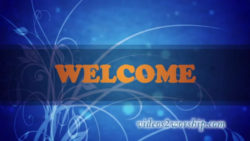 Read more about the article Blue Flourish Welcome Background
