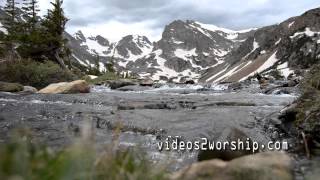Beautiful Mountain Worship Background