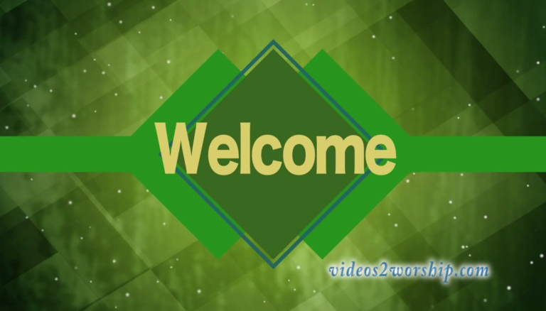 Read more about the article Green Welcome Title Motion Background