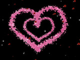 Two Pink Hearts: Valentine Background