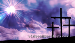 Read more about the article 3 Empty Crosses: Easter Worship Background