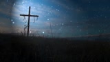 Empty Cross In The Field: Easter Motion