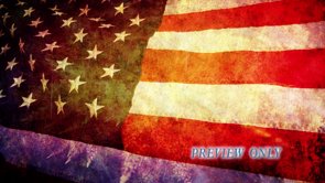 July 4th Grunge Flag and Fireworks