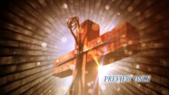 Easter Cross Motion Background Video