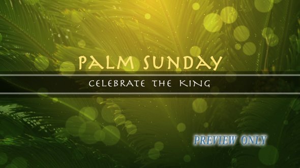 Palm Sunday Title Motion Video Backdrop