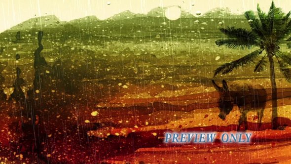 Palm Sunday: Donkey And Rain Motion