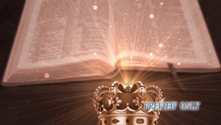 Read more about the article Bible And Royal Crown Motion Background