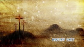 Easter 3 Crosses: Rain Background Loop