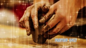 Hands Molding Clay Motion Video