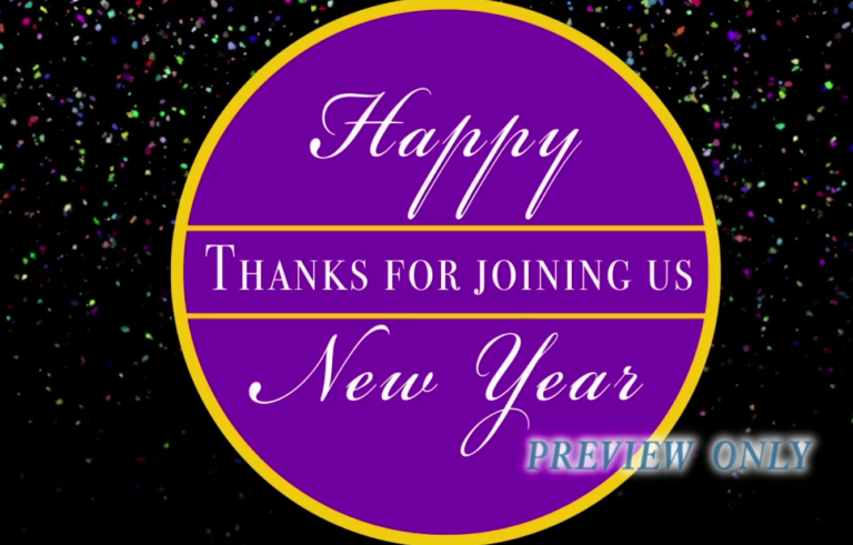 Read more about the article Happy New Year: Purple Backdrop Loop