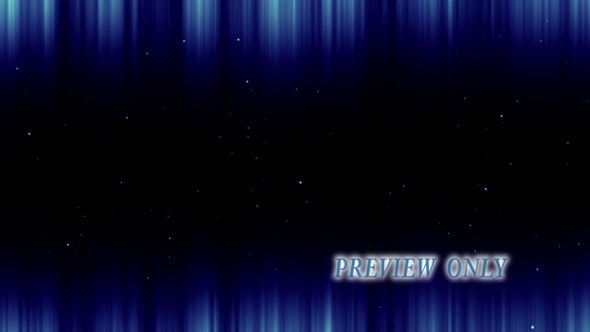 Abstract Blue Fractal And Flying Particles