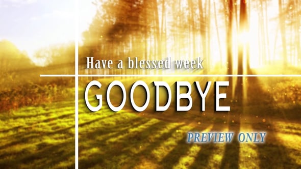 Goodbye Title Motion Video