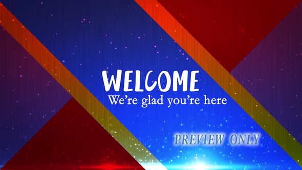 Particle Rain Welcome Background