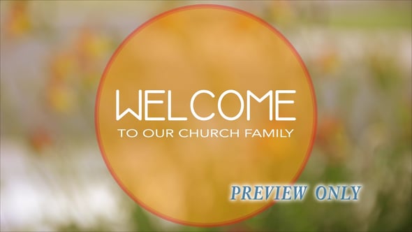 Welcome Title Fall Motion Graphics Loop