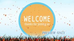 Welcome Graphics Autumn Flying Leaves