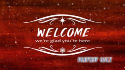 Read more about the article Christmas Welcome Text On Red Backdrop