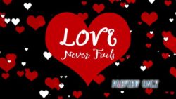 Read more about the article Love Never Fails Text Background