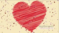 Read more about the article Red Heart And Falling Petals Love Background