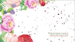 Read more about the article Watercolor Flowers And Petals Background