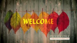 Read more about the article Fall Welcome Text And Leaves