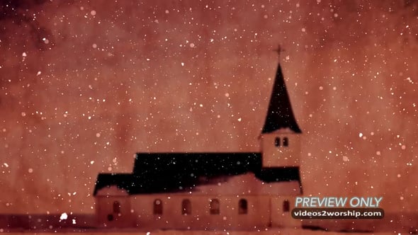 Read more about the article Christmas Church And Falling Snow Background