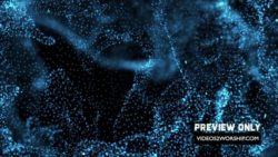 Read more about the article Blue Waves Of Particles Background