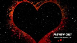 Large Christmas Hearts And Snow