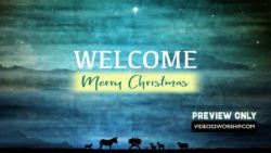 Christmas Welcome Background Title