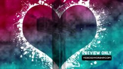 Heart And Cross Background Graphics Loop