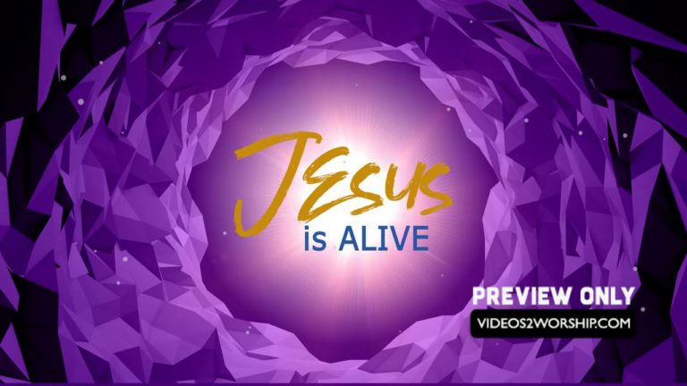 Read more about the article Jesus Is Alive Easter Worship Graphics
