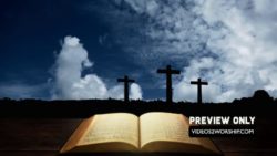 Bible Three Crosses And Clouds Easter Loop