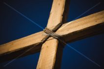 Wooden Cross And Ropes