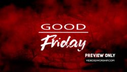 Red Good Friday Title Graphics Worship Loop