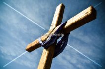 Cross Drapped With Cloth