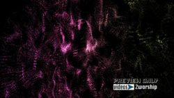 Abstract Colorful Particle Waves Motion Loop