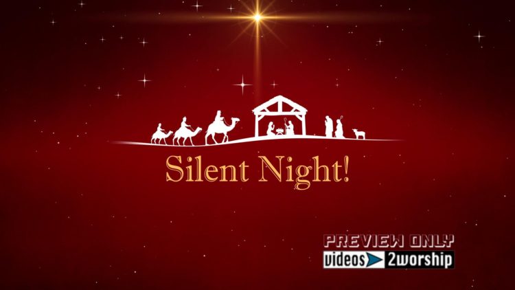 Silent Night Christmas Worship Graphics