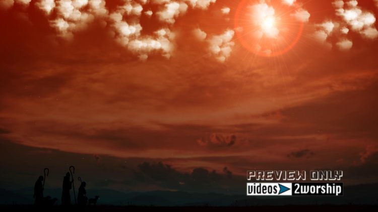 Shepherds And Angels Christmas Background