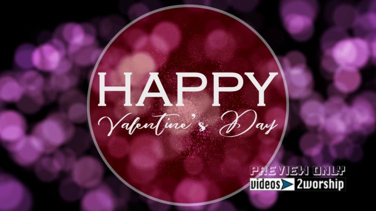 Happy Valentines Day Title Graphics Loop