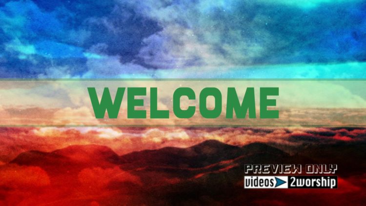 Colorful Textured Welcome Title Graphics