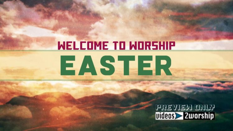 Easter Welcome Title Graphics Background