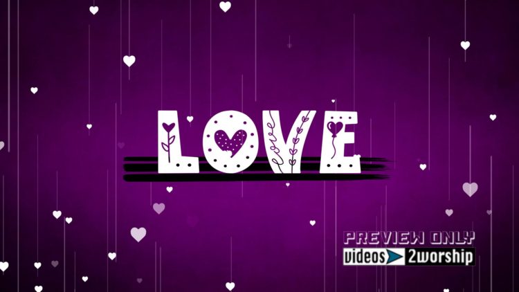 Love Hearts Title Graphics Background