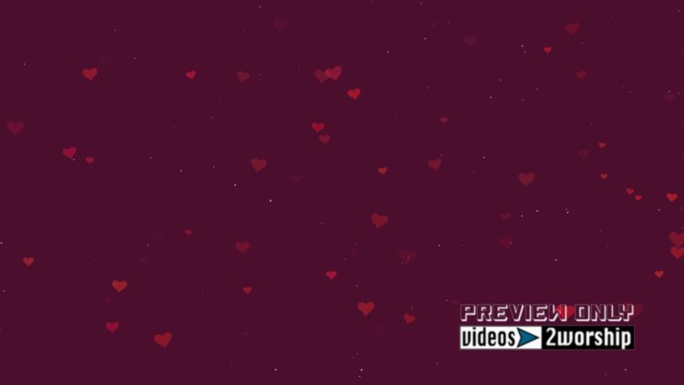 Flying Hearts Love Motion Background Loop